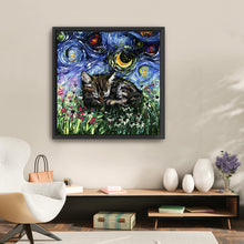 Sleepy Tabby Kitten Night