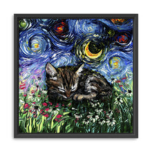 Sleepy Tabby Kitten Night