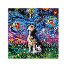 Beagle Night Canvas Wall Art