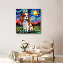 Cavalier King Charles Night Canvas Wall Art