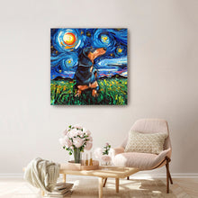 Dachshund Black and Tan Shorthair Canvas Wall Art