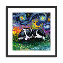 Sleepy Border Collie Pup Night