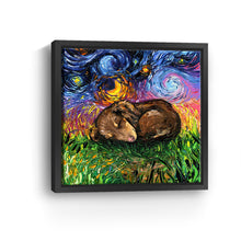 Sleepy Dachshund Pup Night