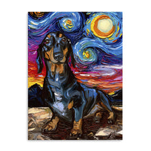 Black And Tan Dachshund Night 2