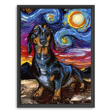 Black And Tan Dachshund Night 2