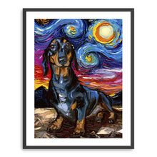 Black And Tan Dachshund Night 2