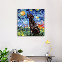 Chocolate Labrador Night