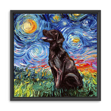 Chocolate Labrador Night