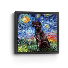 Chocolate Labrador Night