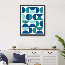 Geometric abstract Blue