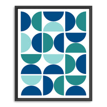 Geometric abstract Blue