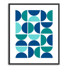 Geometric abstract Blue