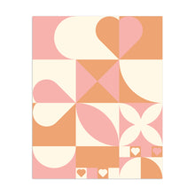Hearts geometric Abstract