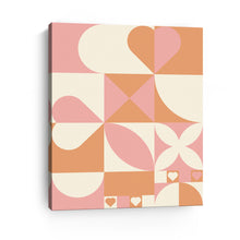 Hearts geometric Abstract