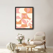 Hearts geometric Abstract