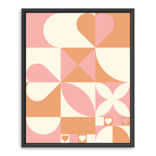 Hearts geometric Abstract