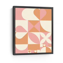 Hearts geometric Abstract