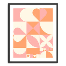 Hearts geometric Abstract
