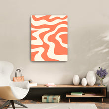 Liquid Retro Groovy Coral