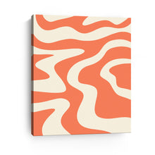Liquid Retro Groovy Coral