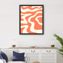 Liquid Retro Groovy Coral