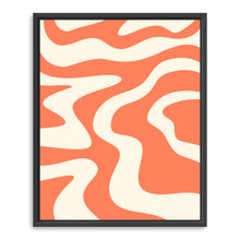 Liquid Retro Groovy Coral