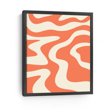 Liquid Retro Groovy Coral