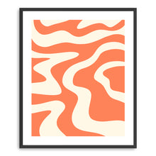 Liquid Retro Groovy Coral
