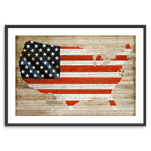America on Wood Base