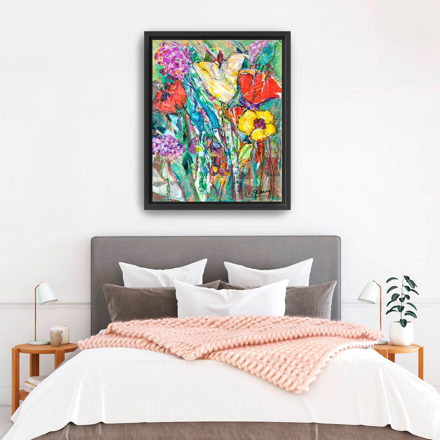 Spring Flowers Wall Art Made of Premium Quality Materials lumagallerie