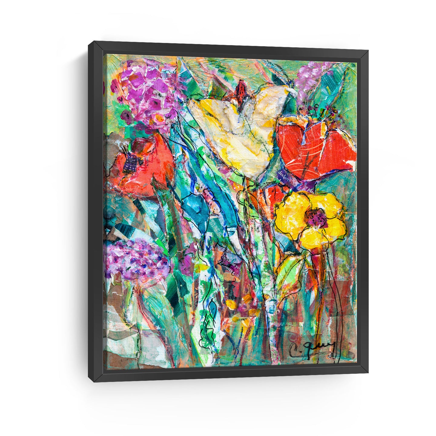 Spring Flowers Wall Art Made of Premium Quality Materials lumagallerie
