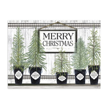 Merry Cmas Potted Trees