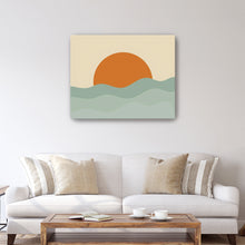 Ocean With Orange Sun