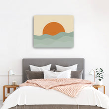 Ocean With Orange Sun