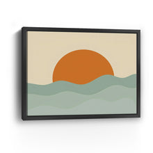 Ocean With Orange Sun