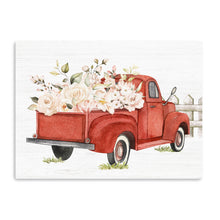 Red Floral Truck