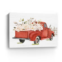 Red Floral Truck