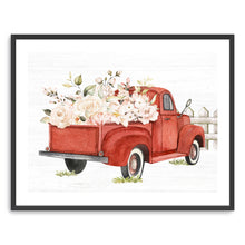 Red Floral Truck