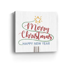 Christmas and New Year Tree Line Art