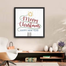 Christmas and New Year Tree Line Art