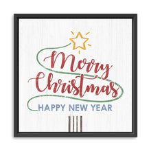 Christmas and New Year Tree Line Art