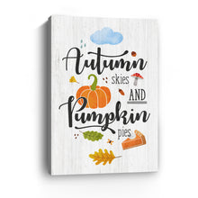 Autumn Skies and Pumpkin Pies