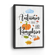 Autumn Skies and Pumpkin Pies