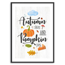 Autumn Skies and Pumpkin Pies