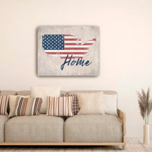 Distressed Home Script With Flag