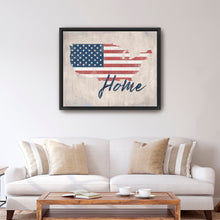 Distressed Home Script With Flag