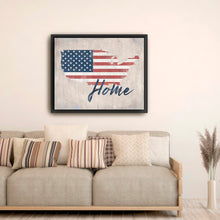 Distressed Home Script With Flag