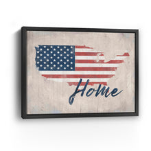 Distressed Home Script With Flag