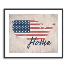 Distressed Home Script With Flag