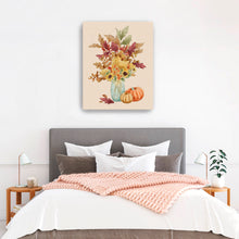 Flower Vase and Pumpkins